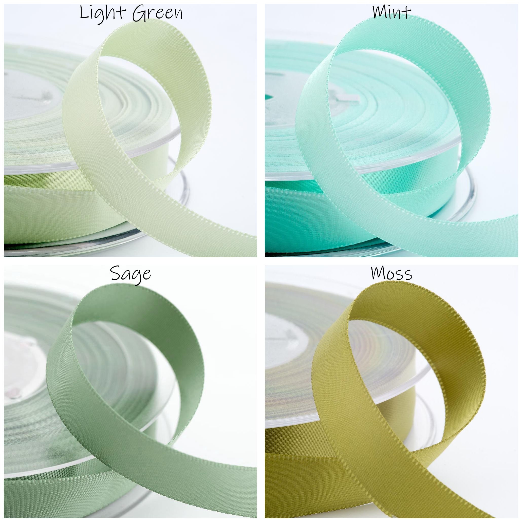 6mm Double Faced Satin Ribbon - 41 Colors, Full Reel or Cut Length - Etsy
