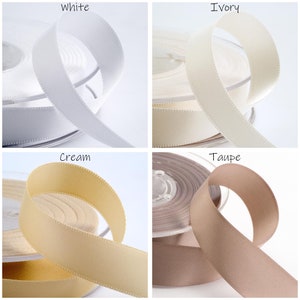 25mm Double Faced Satin Ribbon - Tying, Crafts, Sewing - 41 Colors image 2