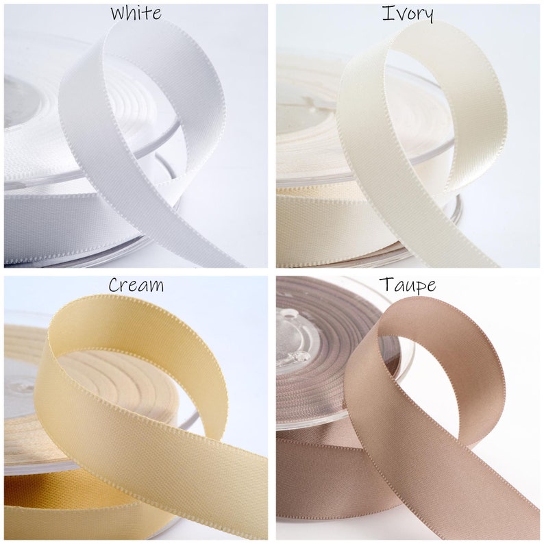 25mm Double Faced Satin Ribbon - Tying, Crafts, Sewing - 41 Colors image 2