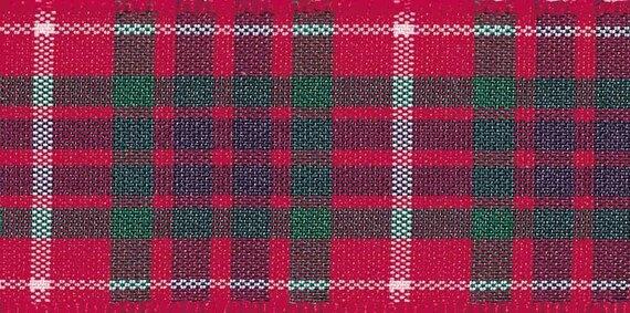 Berisfords 25mm Ribbon Royal Stewart Tartan Metallic Merry Christmas