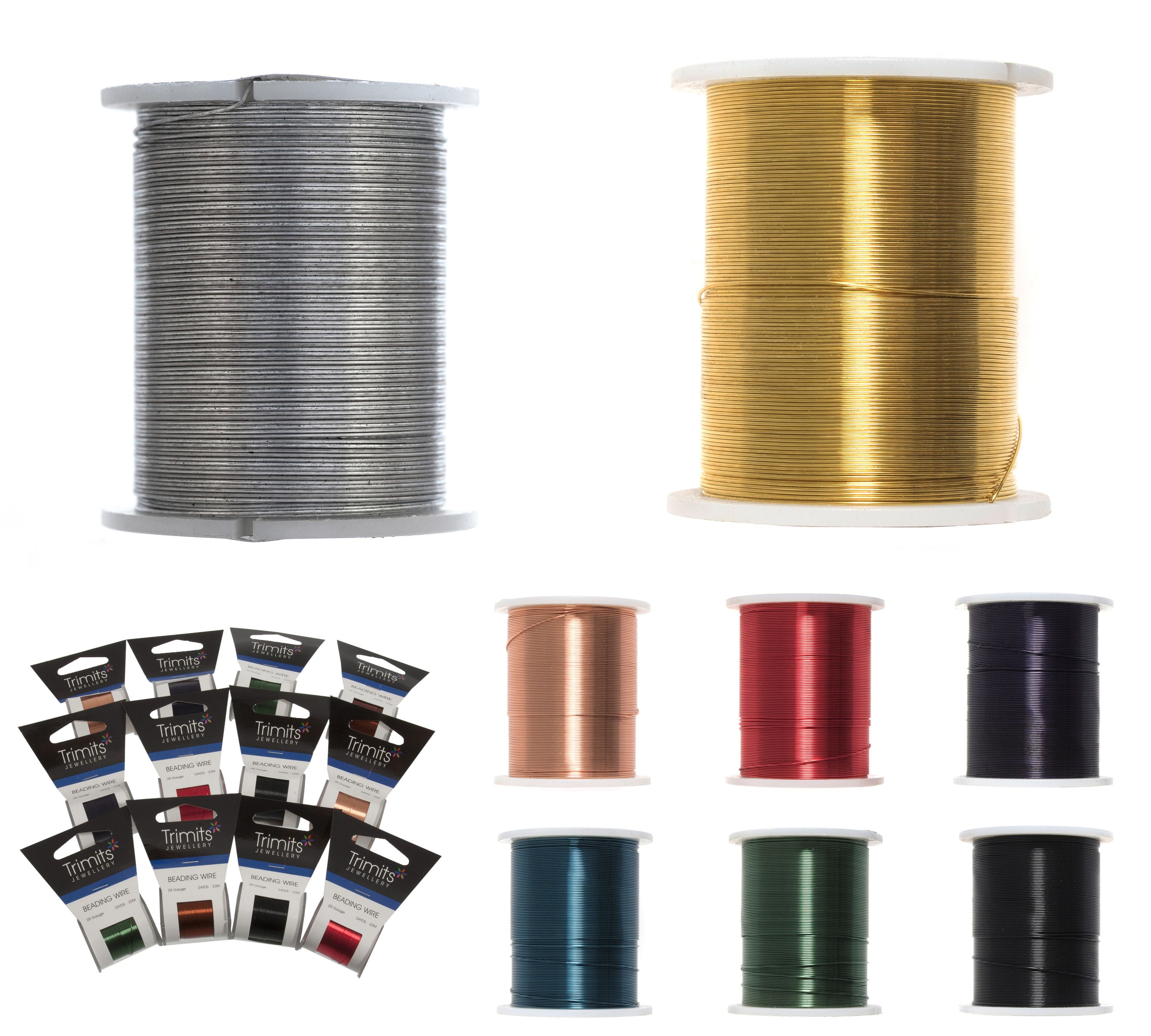 28 Gauge Wire for Making Jewelry, Round Non-tarnish Wire, Wire