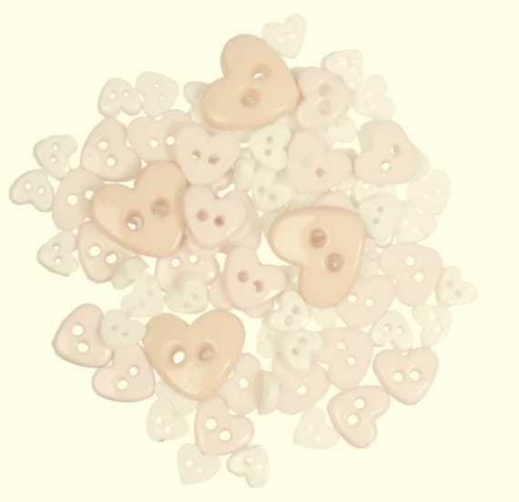 Flower Shaped Micro Mini Buttons Trimits Paper Craft Yellow