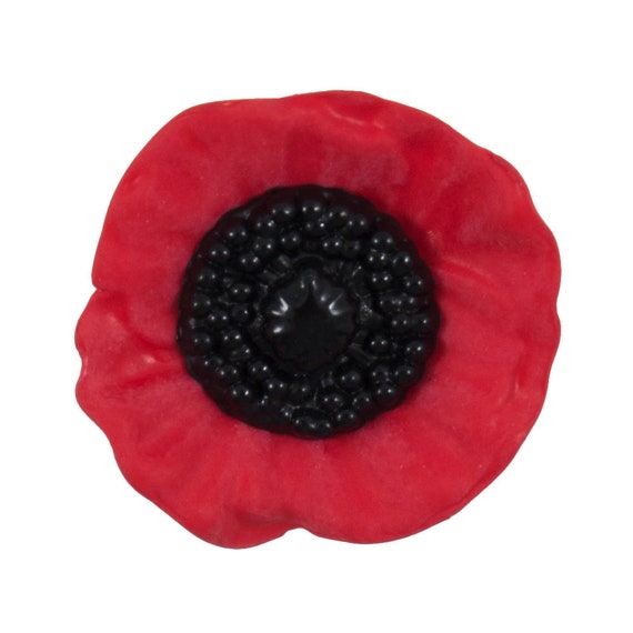 Buttons: Poppy: 2 Hole: 41mm Buttons: Poppy: 2 Hole: 41mm