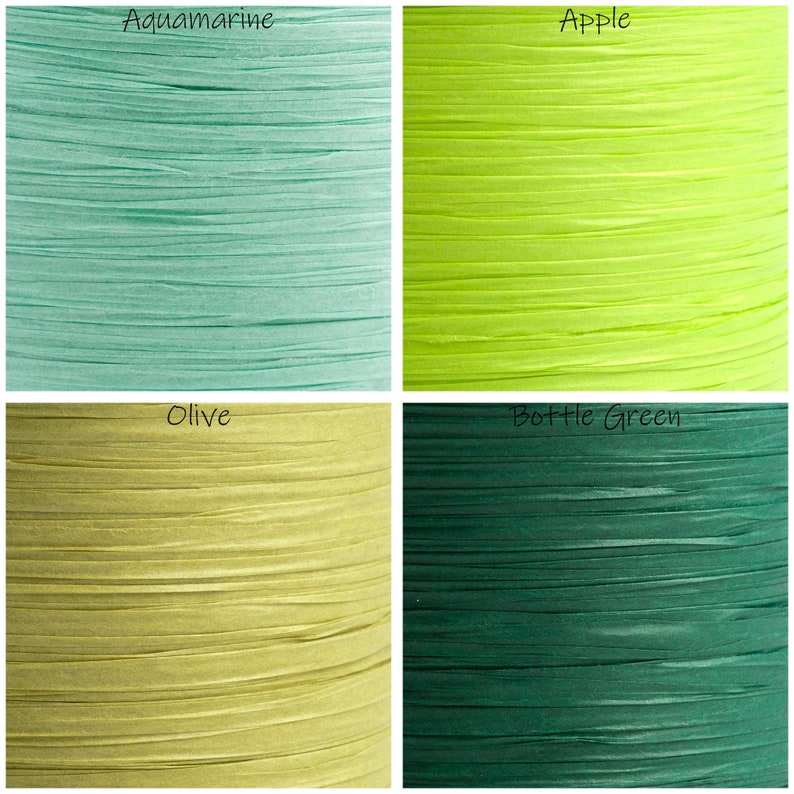Cascade Raffia Color Paper Raffia 7mm Tying Ribbon - Wrapping Favours Gifts - 5m Cut or 100m ...
