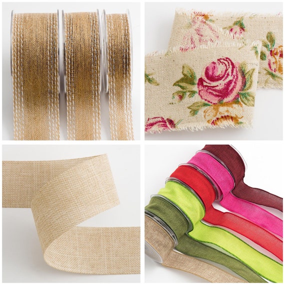 Hessian burlap ribbon hotsell