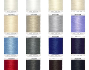 Gutermann Sew-All 1000m Polyester Thread Large Spool UK All Colours