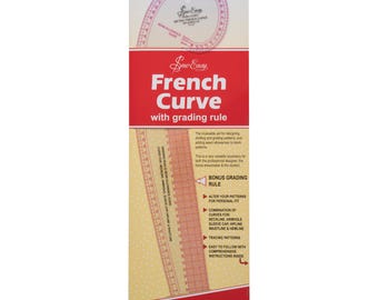 Sew Easy Metric French Curve Template Patchwork Grading Rule Acrylic Non Slip