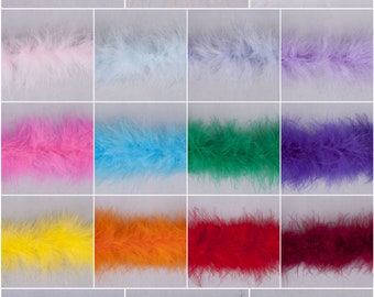 Marabou Feather Trim Fluffy Swansdown 40mm Width Craft Sewing Millinery