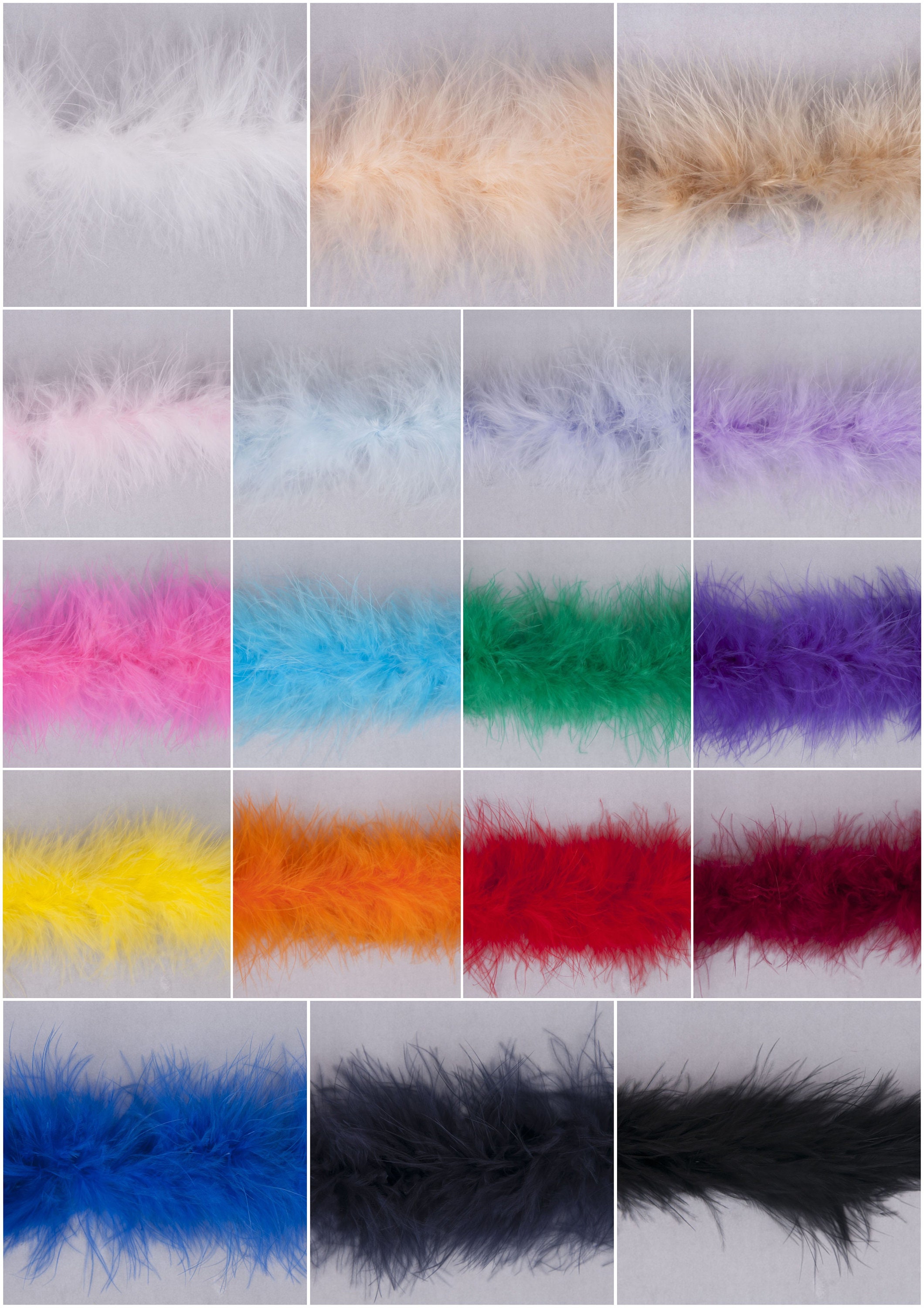 Lyrow 6 Pcs Boas Bulk 6.6 ft Party Colorful Feather for Women Christmas Costume Dancing Wedding Dress Up DIY Accessories