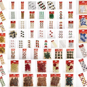 Décorations de Noël artisanales Embellissements créatifs Cartes faites main Scrapbooking