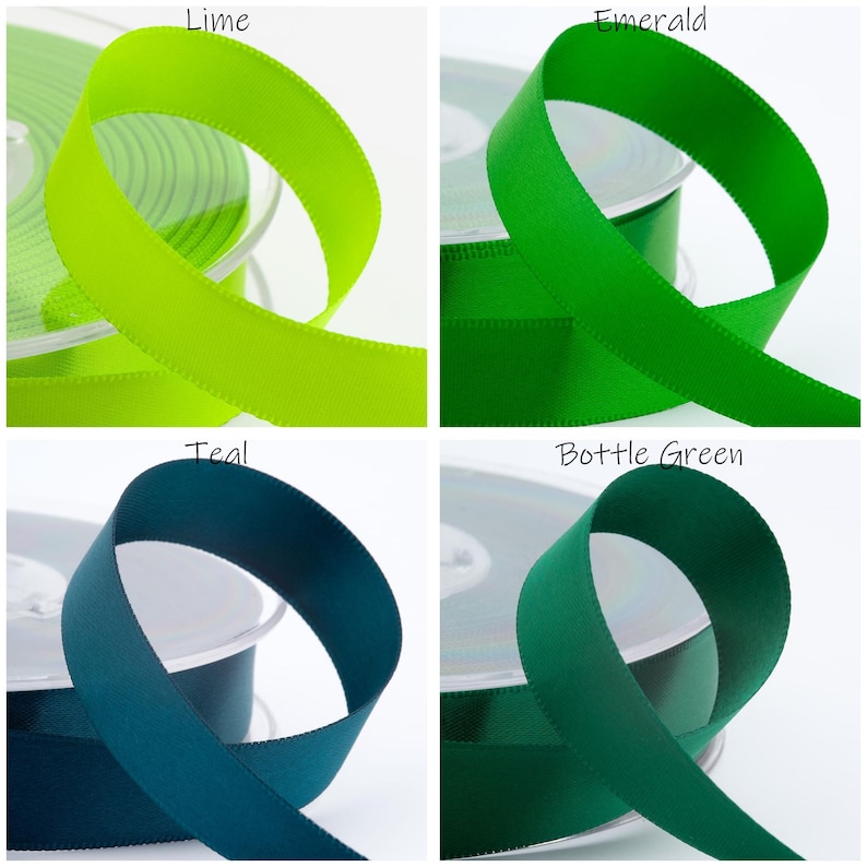 25mm Double Faced Satin Ribbon - Tying, Crafts, Sewing - 41 Colors image 5