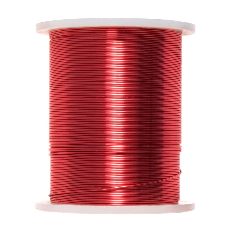 Trimits filo per perline calibro 28, 20 m, ghirlanda natalizia per gioielli, per realizzare 8 colori Rosso