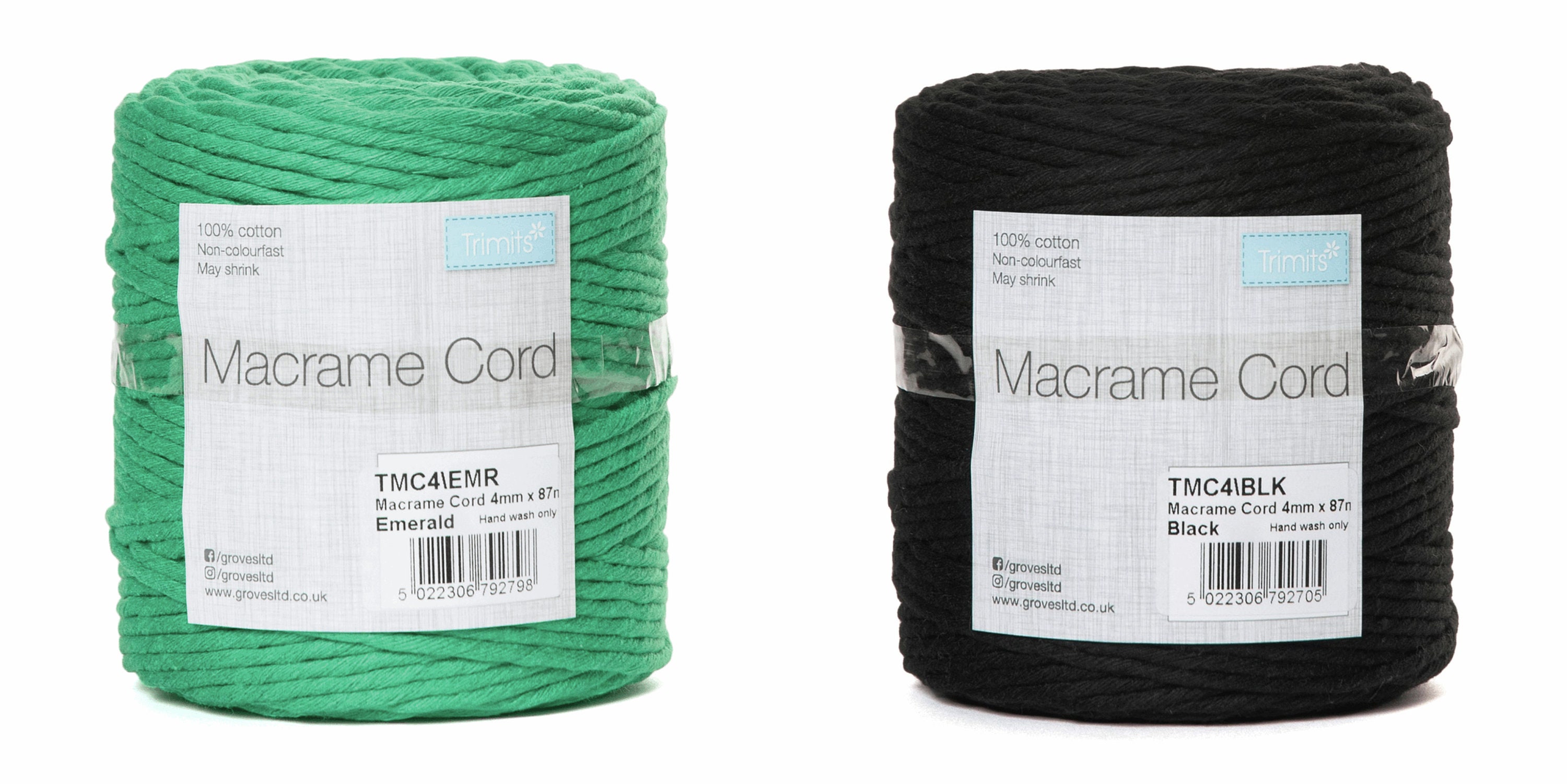 Trimits Macramé Cord 3mm x 50mm - Natural Trimits Macramé Cord 3mm x 50mm - Natural