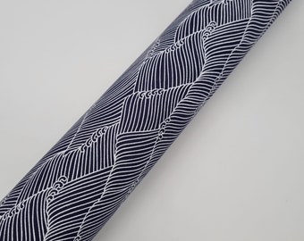 Japanisches Aizomeshi - Origami Papier Washi/Chiyogami - Wellen - Indigo gefärbt