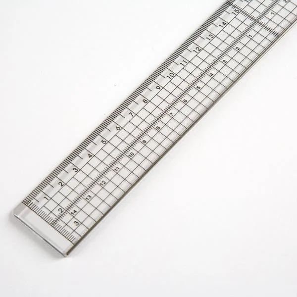 Metal Edged Ruler - 30cm Grid - Oakwood Archer - Clear Craft Essential - AC2010