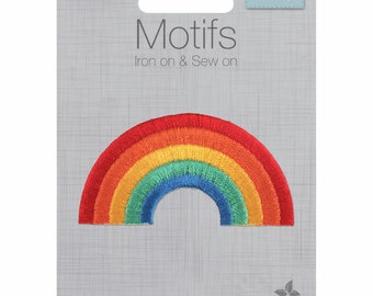 Rainbow, Motif Iron Sew On Embroidered Patch Applique Trimits CFM1\021