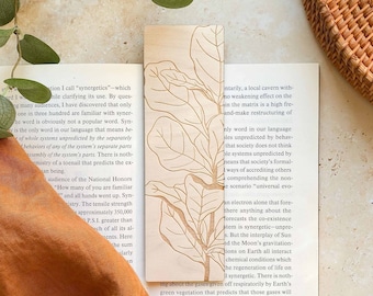 Ficus, Wood Bookmark, Flower Bookmark, Planner Bookmark, Planner Accessories, Book Lover Gift, Wooden Bookmark, Literary Gifts, Bookworm