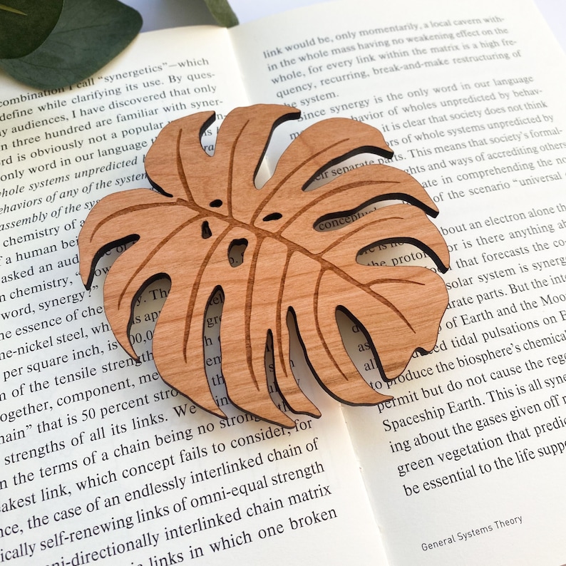 Monstera Leaf Coasters, Wooden Coasters, Drink Coasters, Mothers Day Gift, Valentines Gift For Her, Rustic Home Decor, Wood Coasters Cherry Veneer