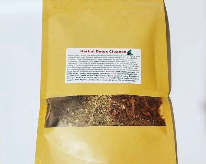 Full Body Organic Herbal Detox Cleanse (Herbs powder) (Dr. Sebi inspired) (30 days' supply)