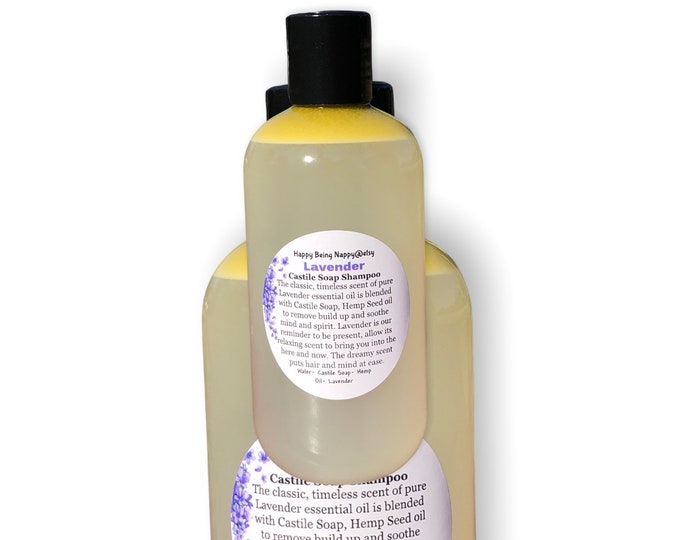 Lavender or Lemongrass CASTILE SOAP Shampoo