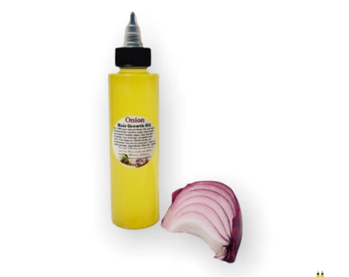 Organic Onion Hair Growth Oil - 4oz.| DHT blocker  (original)