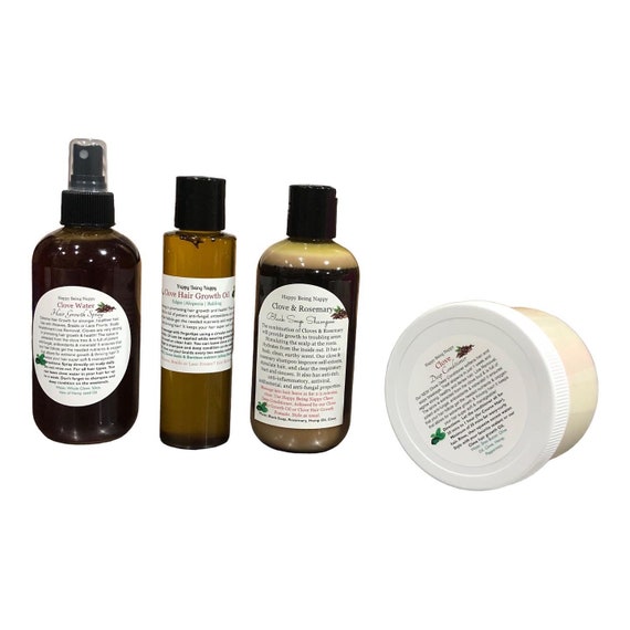 Clove Hair Growth Oil Clove &rosemary Black Soap Shampoo - Etsy