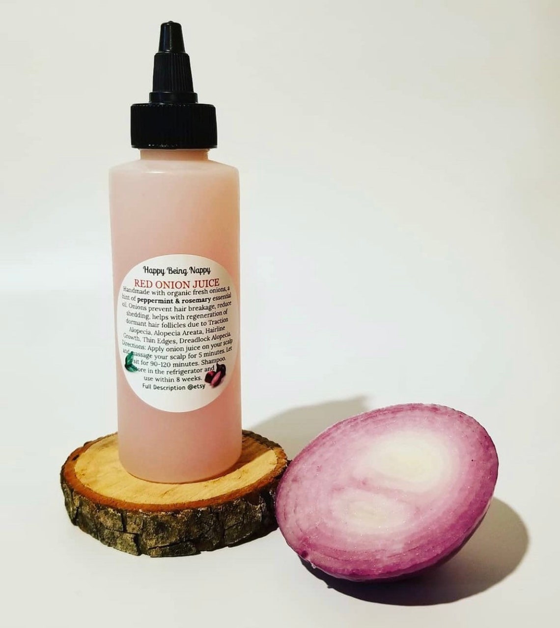 Red Onion Juice Fast Hair Growth 4oz Etsy