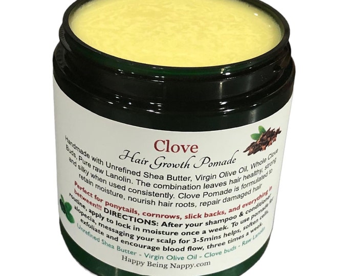 Clove Hair Growth Pomade | | Nourishing | Hydrating | Moisturizer | Extreme Hair Growth | Safe For All Ages Use On All Hair Types
