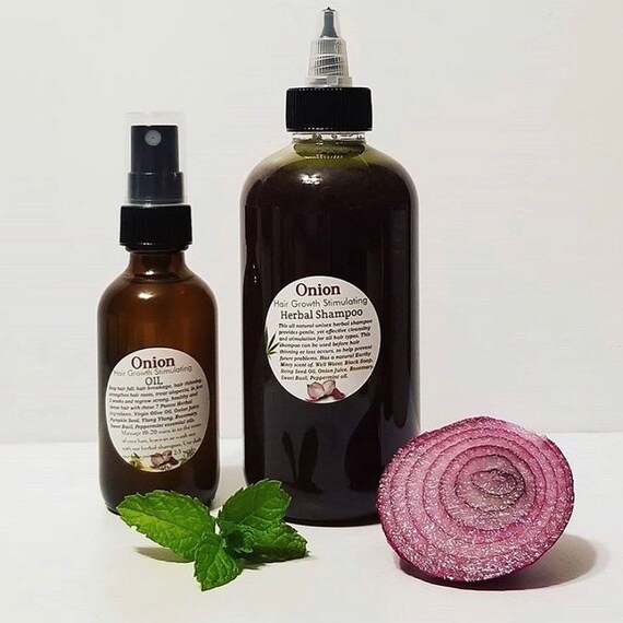 Hair Growth Bundle Oil Shampoo Conditioner Onion Etsy