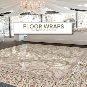 Piste de danse pour mariage | Design de sol numérique pour mariage indien | Revêtement de sol | Revêtement de sol | Personnalisation de la taille disponible