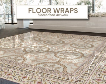 Wedding Dance Floor | Indian Wedding Digital Floor Design | Flooring | Floor Wrap | Size Customization Available