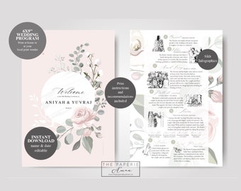 Programa de boda sij / Programa de boda personalizado / Infografías sij / Ceremonia sij / Anand Karaj