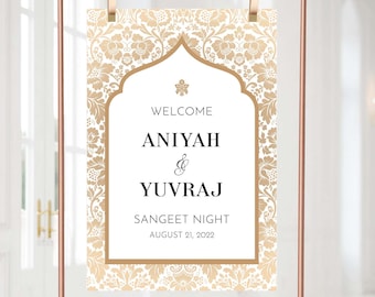 Wedding Welcome Sign | Sangeet | Mayian | Jago Party | Reception Sign | Haldi