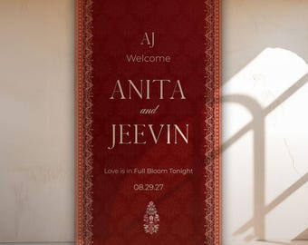 Large 3x6 Welcome Sign | Custom Wedding Welcome Sign | Foam Board, Vinyl or Fabric | Personalized Event Sign