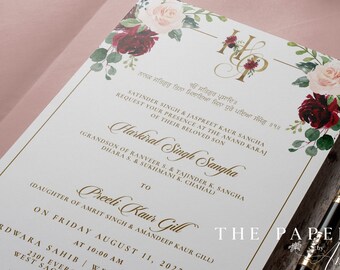 Arch Indian Wedding Invitations | Indian | Sikh | Hindu | Islamic