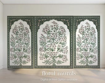 Wedding Back Drops | Indian Wedding Digital Backdrop | Decor Backdrop | Printable Backdrop | Size Customization Available | Floral Murals