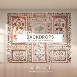 Wedding Back Drops | Indian Wedding Digital Backdrop | Decor Backdrop | Printable Backdrop | Size Customization Available