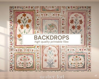 Wedding Back Drops | Indian Wedding Digital Backdrop | Decor Backdrop | Printable Backdrop | Size Customization Available