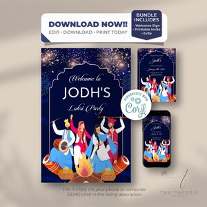 Lohri | Garçon Lohri | Fille Lohri | Fête Lohri | Invitation Lohri | Fichiers d&#39;impression numérique