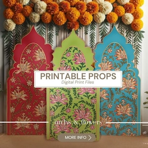 Wedding Back Drops | Indian Wedding Digital Backdrop | Decor Backdrop | Printable Backdrop | Size Customization Available