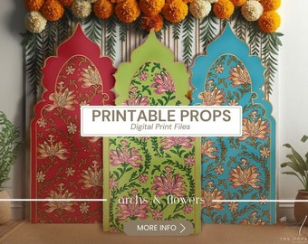 Wedding Back Drops | Indian Wedding Digital Backdrop | Decor Backdrop | Printable Backdrop | Size Customization Available