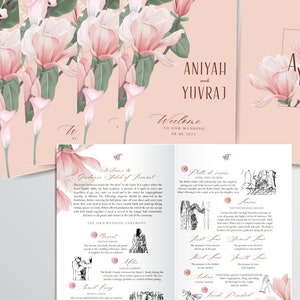 Sikh Wedding Program | Infographic | Infographic | Sikh ceremony booklet, Sikh wedding program booklet, Sikh Wedding Program, Sikh ceremony