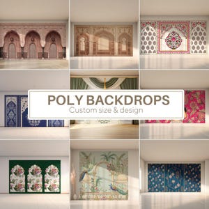 Custom Wedding Back Drops | Indian Wedding Digital Backdrop | Decor Backdrop | Printable Backdrop | Size Customization Available