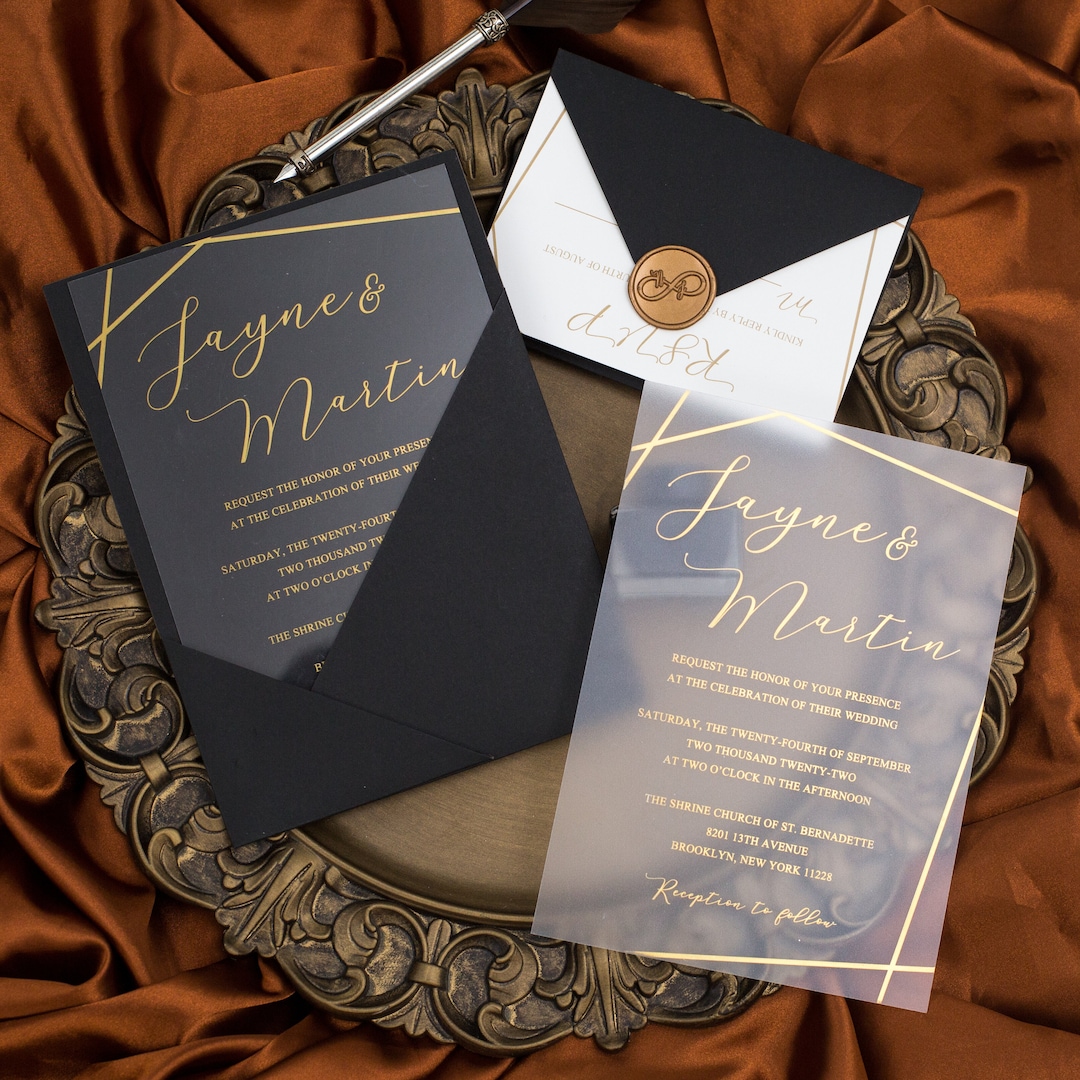 Geometric Pocket Suite | Indian Wedding Invitation, Square Invitation ...