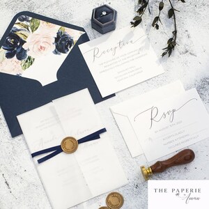 Midnight Sky Suite | Indiase huwelijksuitnodiging, vierkante uitnodiging - ALLEEN AANBETALING