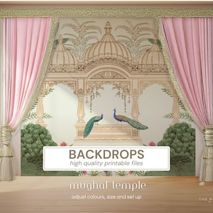Wedding Back Drops | Indian Wedding Digital Backdrop | Decor Backdrop | Printable Backdrop | Size Customization Available