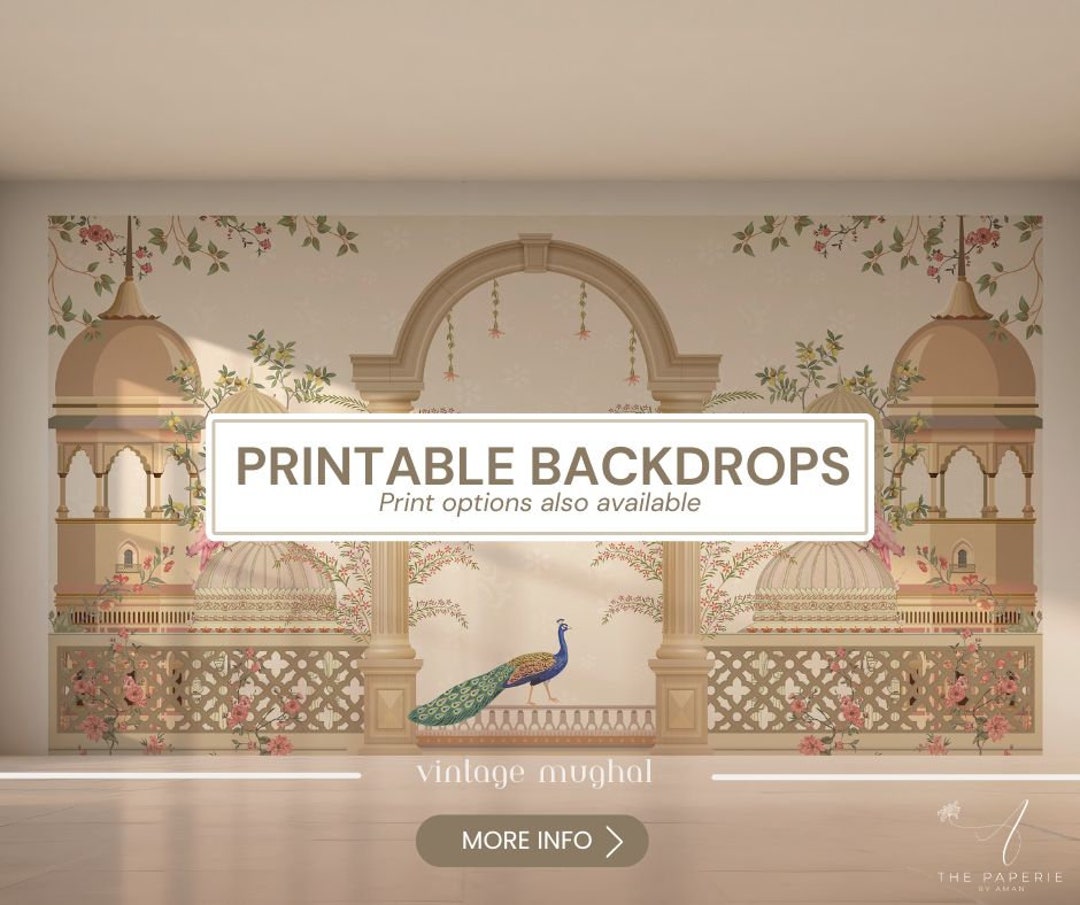 Wedding Back Drops | Indian Wedding Digital Backdrop | Decor Backdrop ...