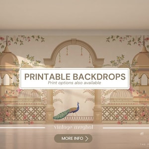 Wedding Back Drops | Indian Wedding Digital Backdrop | Decor Backdrop | Printable Backdrop | Size Customization Available