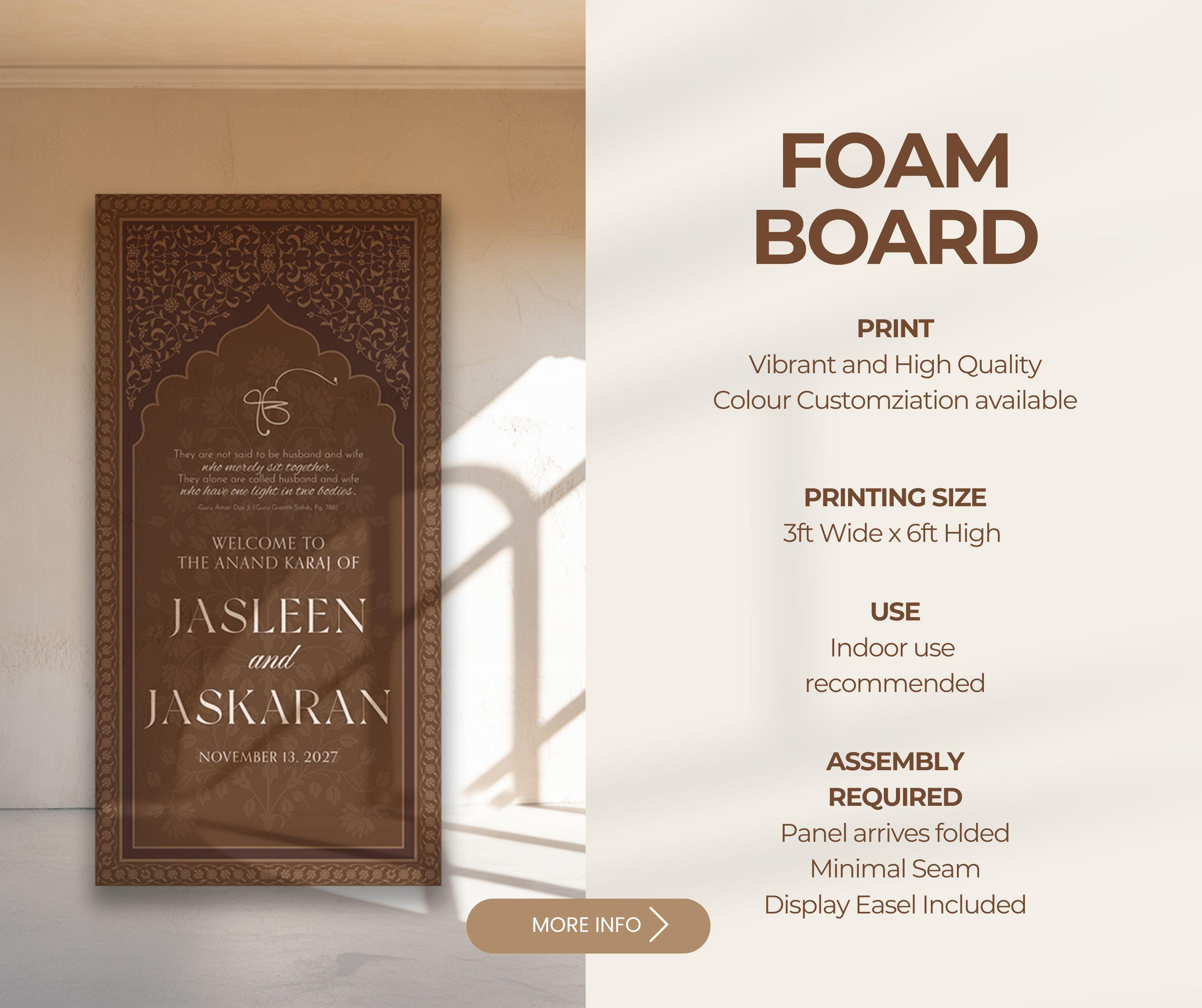 Large 3x6 Welcome Sign | Custom Wedding Welcome Sign | Foam Board ...