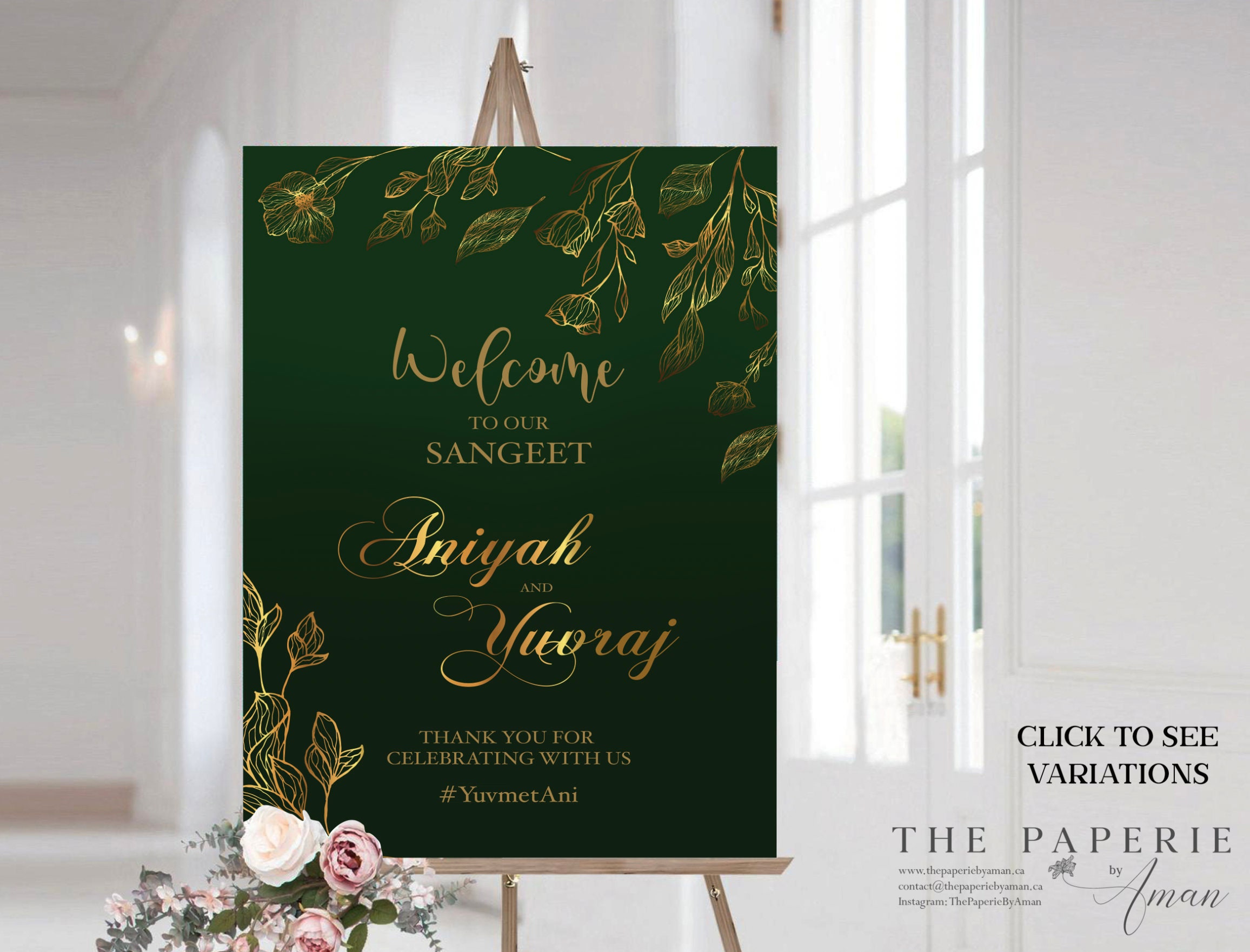 Buy Welcome Sign Digital File Customize Sangeet Mayian Online in India -  Etsy